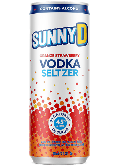 SUNNY D Orange Strawberry Vodka Seltzer