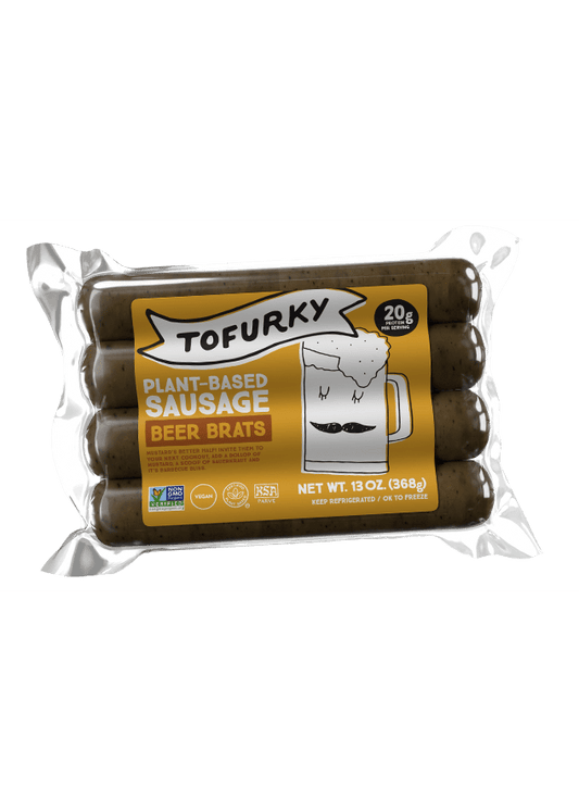 TOFURKY Plant-Based Beer Brats Sausages